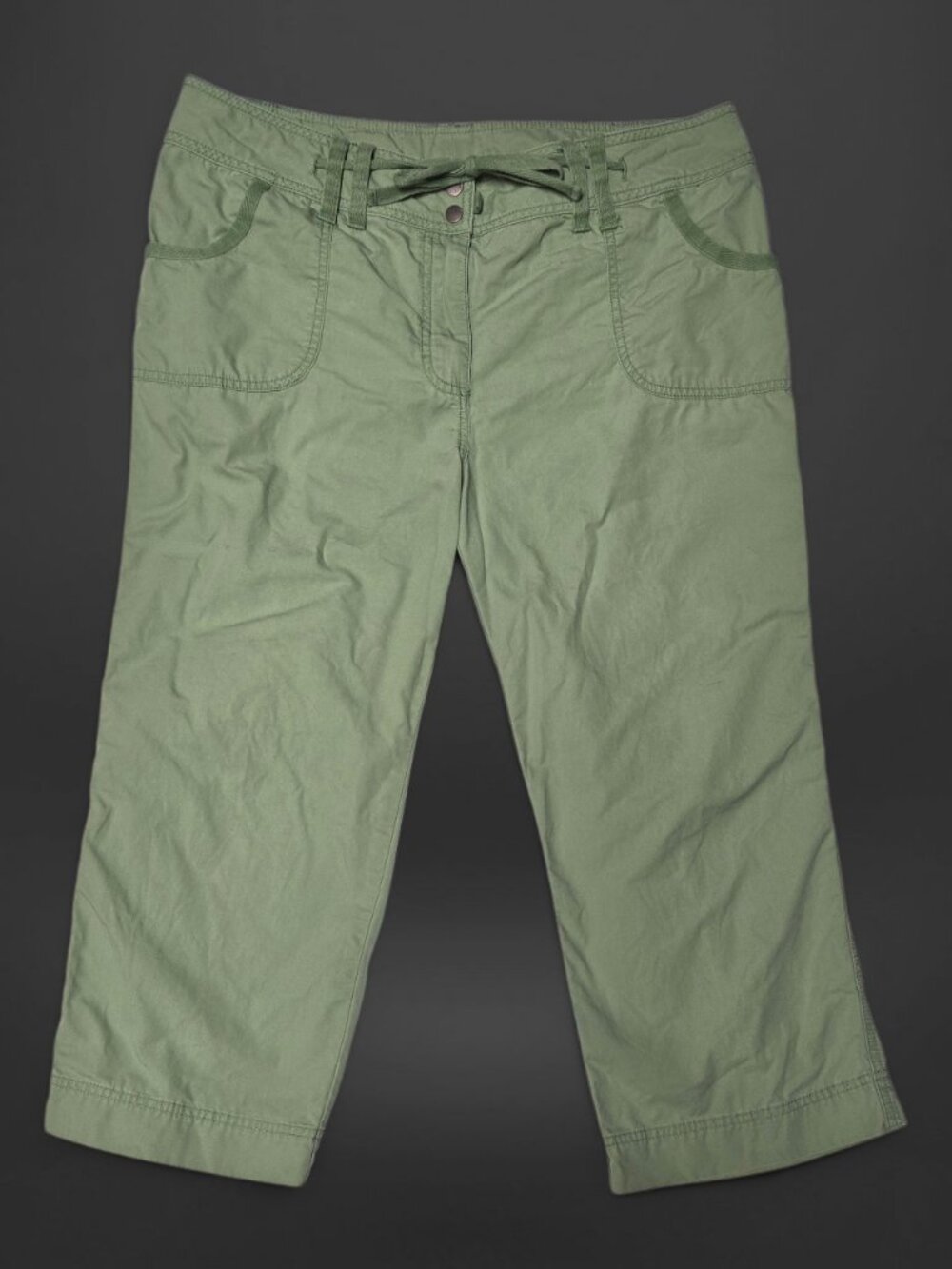 Venezia Y2K Vintage Cargo Cropped Light Green Carpis (Size 14)
